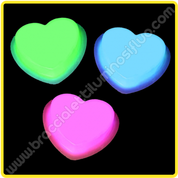 Spilla Fluorescente Cuore (1 pz)