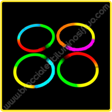 Pulseras Fluorescentes Tricolor