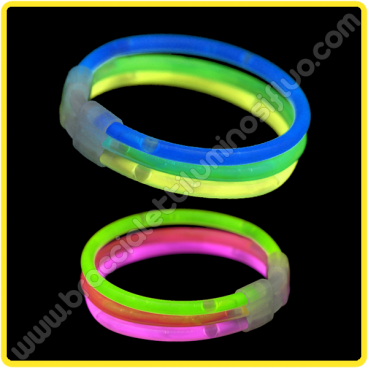 200 Braccialetti Luminosi Glow Pack – Colore Rosa – Con Connettori, Durata 10+ Ore – Perfetti Per Feste, Halloween E Matrimoni
