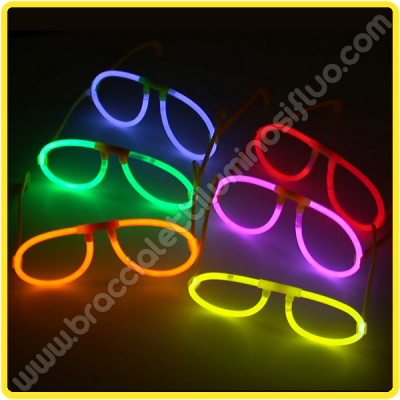 Glow BRACCIALI LUMINOSI BAGLIORE Connettori Occhiali Colore Neon Festa Rave Pack 
