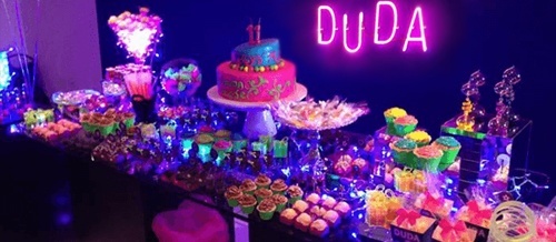 happy birthday glow party